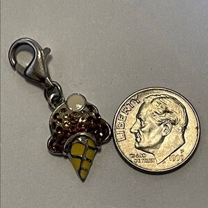 925 Ice Cream Cone Charm